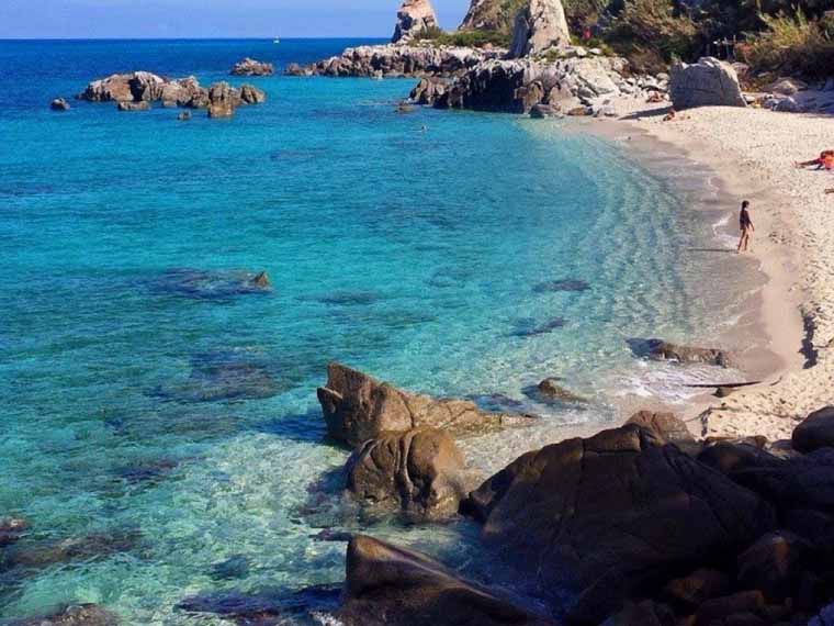 A beach in Parghelia